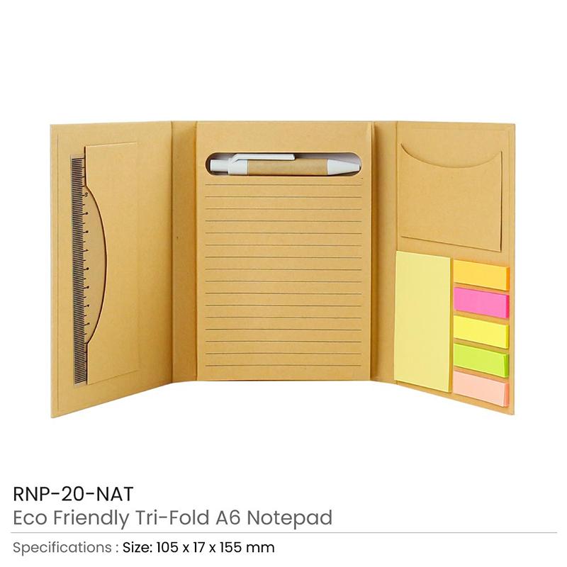 Sticky Note Tri-Fold Notepad Kit